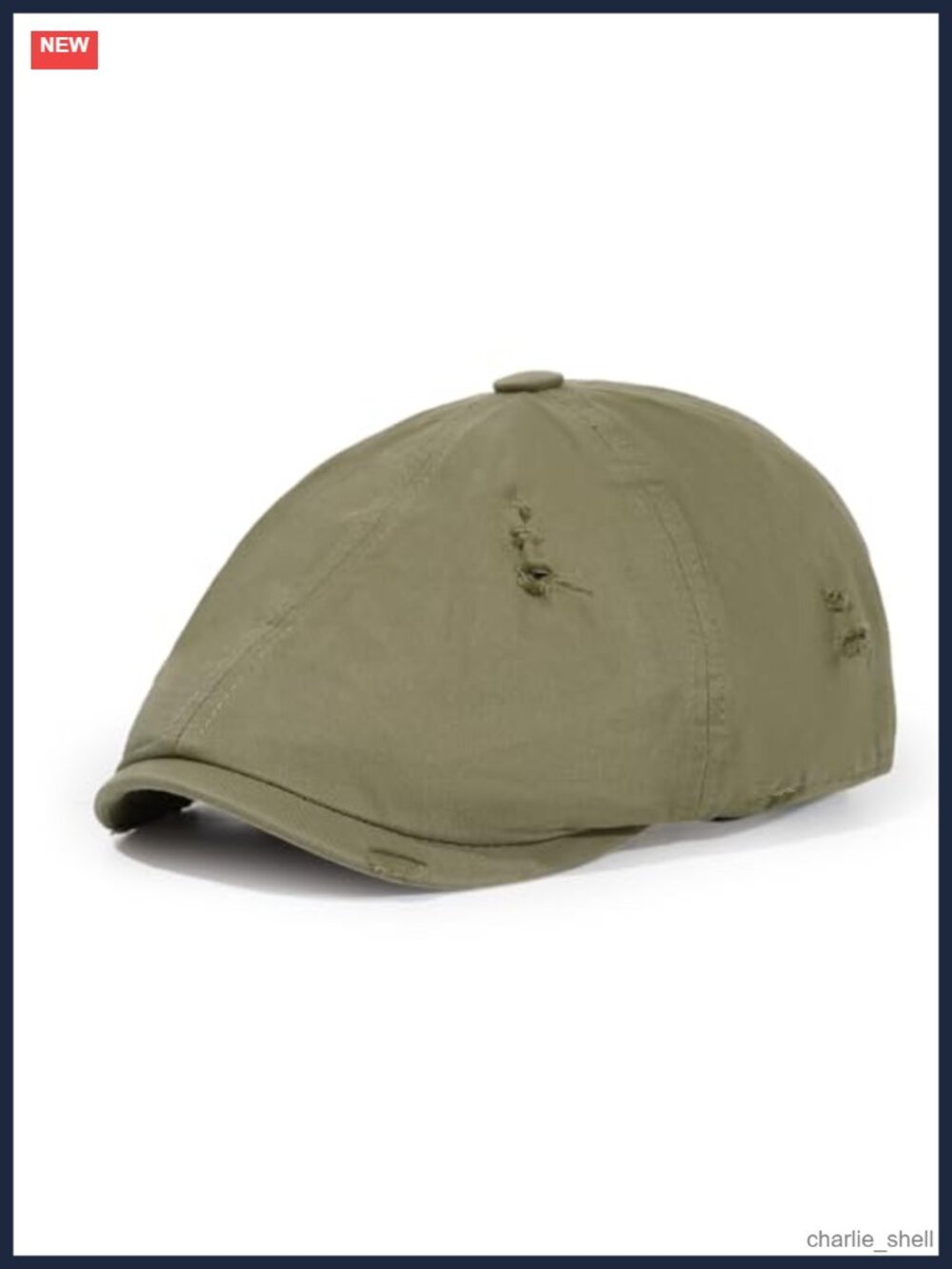 Men's Newsboy Cap Adjustable 6 Panel Flat Hat Cotton Newsboy Cap
